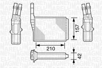 MAGNETI MARELLI 350218161000 -  Теплообменник, отопление салона